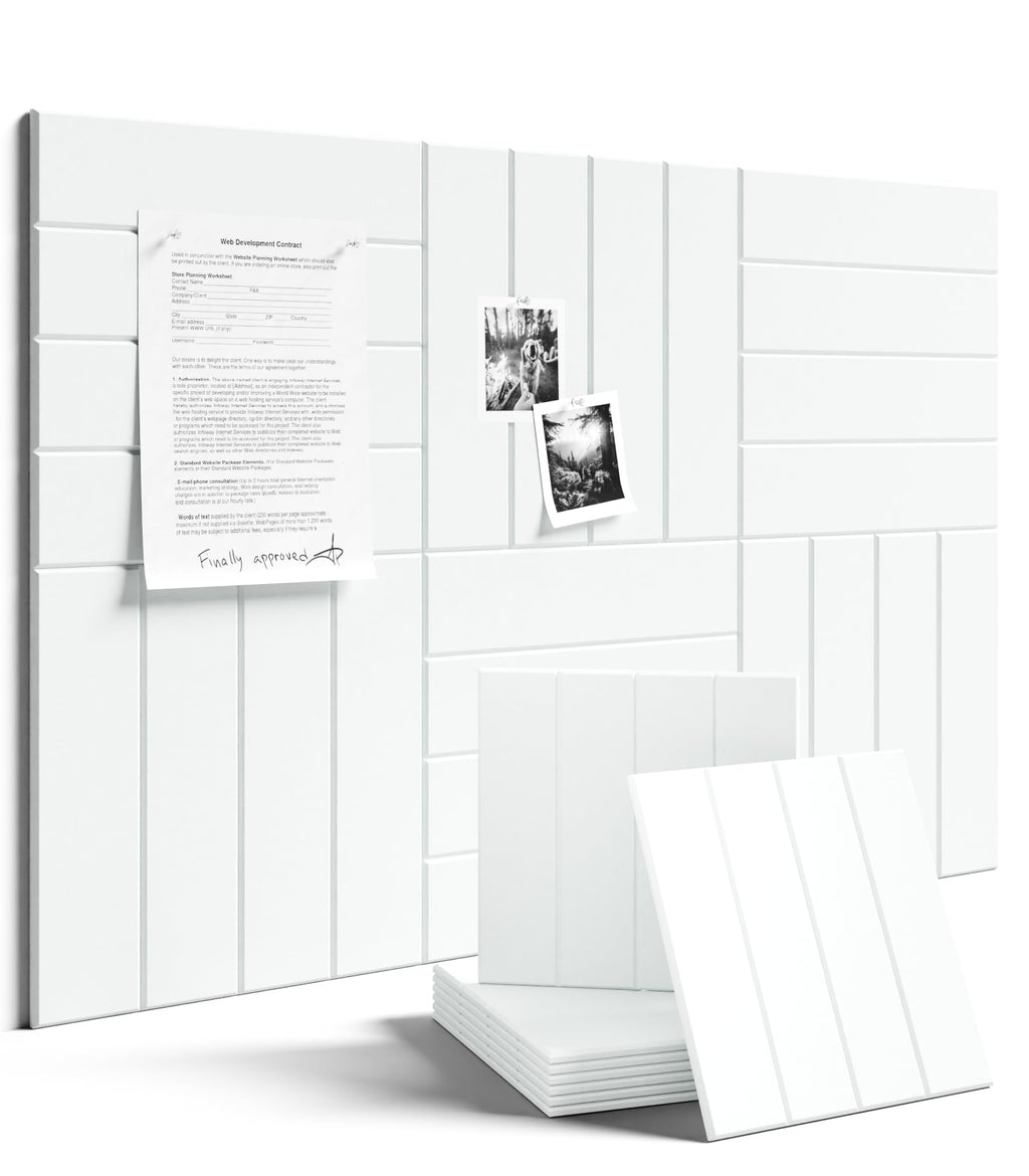 Fluxynara Large Felt Bulletin Board 48" x 36" Cork Board Alternative-12 Pack with 70 Safe Removable Adhesive Tabs, Cork Boards for Walls Cork Board for Home Office Classroom Pin Board (Oatmeal)