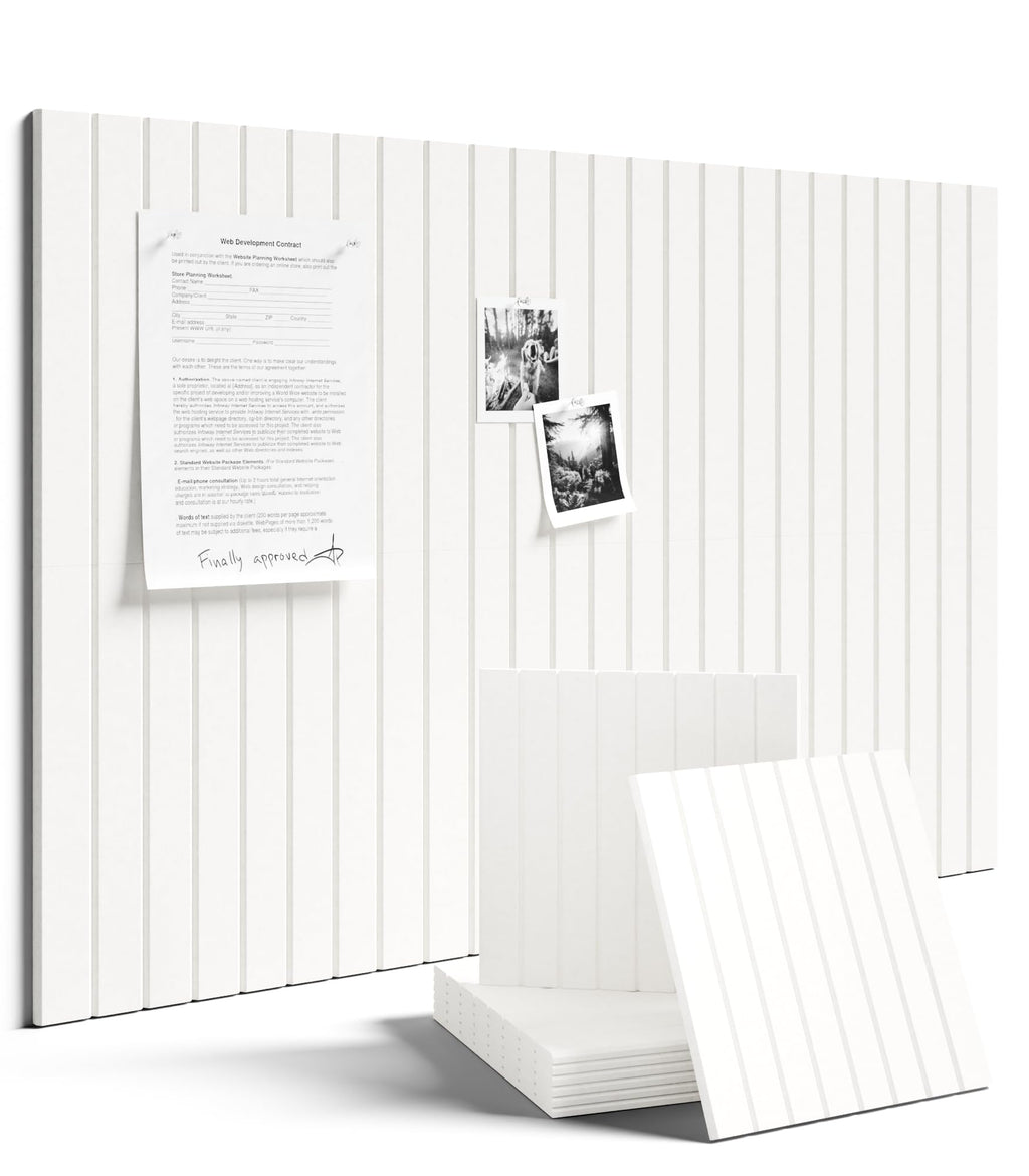 Fluxynara Large Felt Bulletin Board 48" x 36" Cork Board Alternative-12 Pack with 70 Safe Removable Adhesive Tabs, Cork Boards for Walls Cork Board for Home Office Classroom Pin Board (Oatmeal)