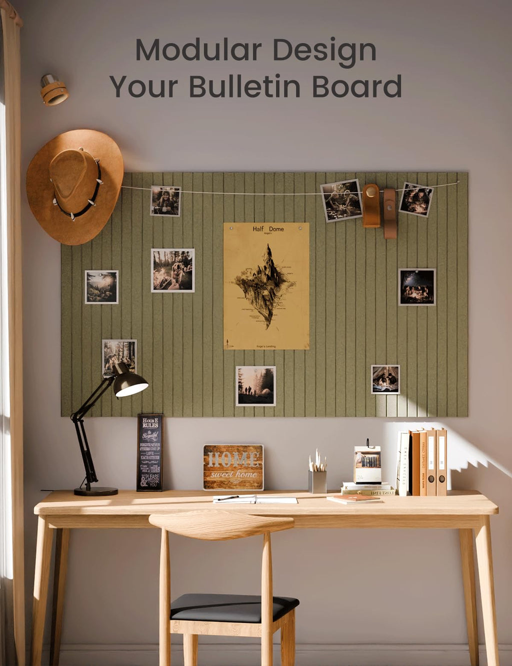 Fluxynara Large Felt Bulletin Board 48" x 36" Cork Board Alternative-12 Pack with 70 Safe Removable Adhesive Tabs, Cork Boards for Walls Cork Board for Home Office Classroom Pin Board (Oatmeal)