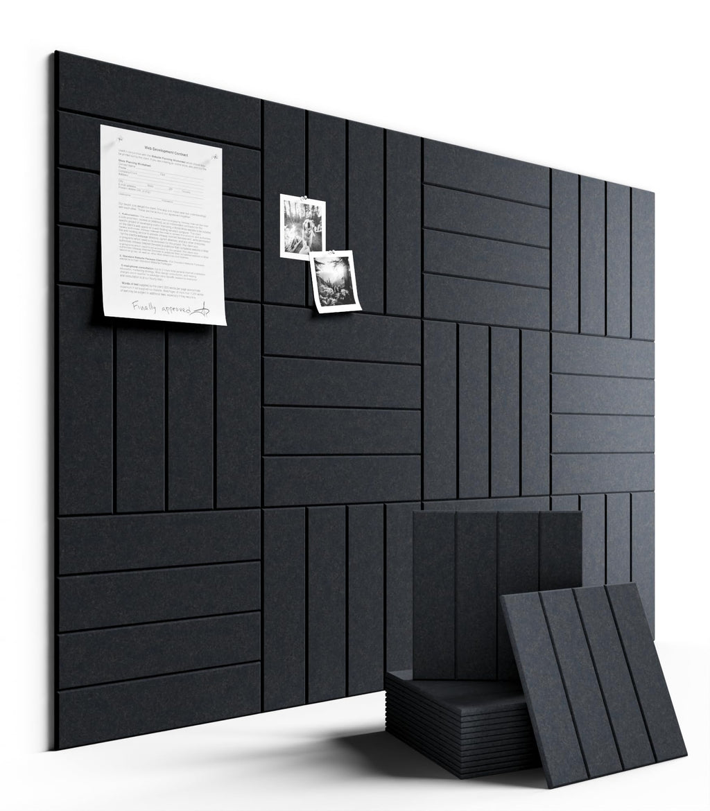 Fluxynara Large Felt Bulletin Board 48" x 36" Cork Board Alternative-12 Pack with 70 Safe Removable Adhesive Tabs, Cork Boards for Walls Cork Board for Home Office Classroom Pin Board (Oatmeal)
