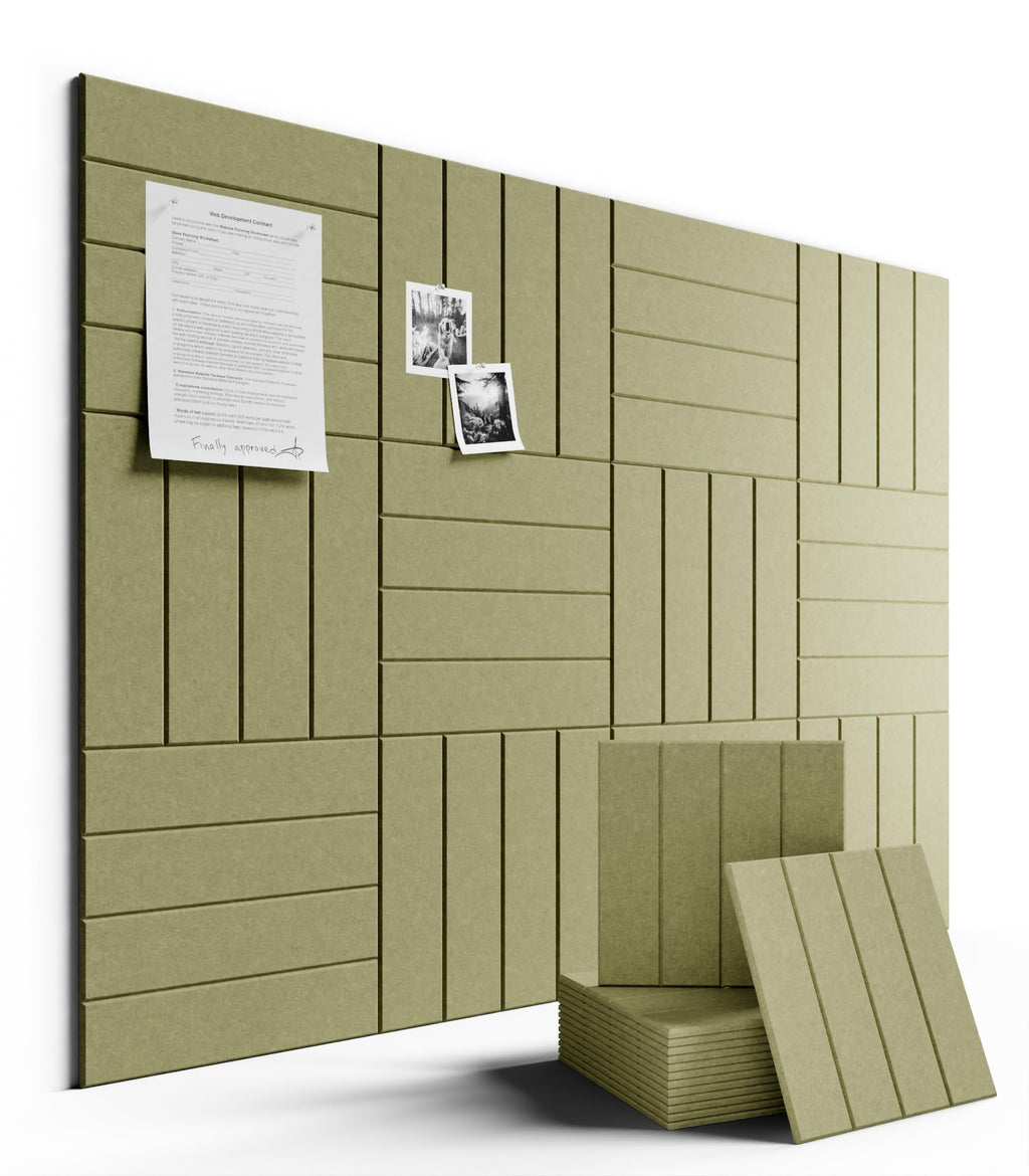 Fluxynara Large Felt Bulletin Board 48" x 36" Cork Board Alternative-12 Pack with 70 Safe Removable Adhesive Tabs, Cork Boards for Walls Cork Board for Home Office Classroom Pin Board (Oatmeal)