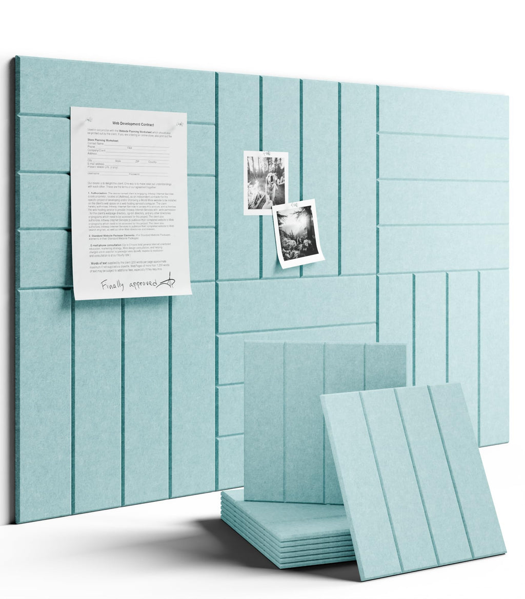 Fluxynara Large Felt Bulletin Board 48" x 36" Cork Board Alternative-12 Pack with 70 Safe Removable Adhesive Tabs, Cork Boards for Walls Cork Board for Home Office Classroom Pin Board (Oatmeal)