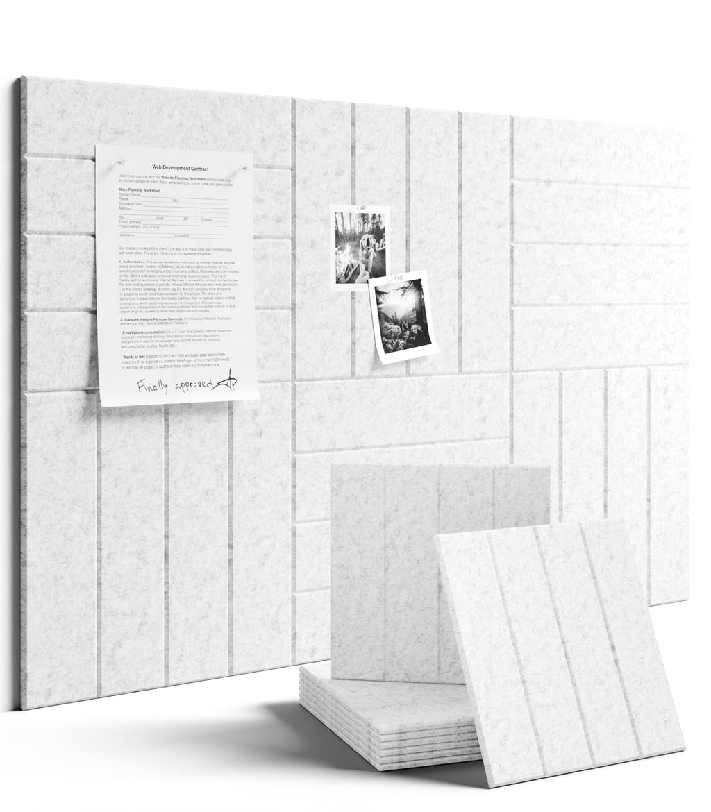Fluxynara Large Felt Bulletin Board 48" x 36" Cork Board Alternative-12 Pack with 70 Safe Removable Adhesive Tabs, Cork Boards for Walls Cork Board for Home Office Classroom Pin Board (Oatmeal)