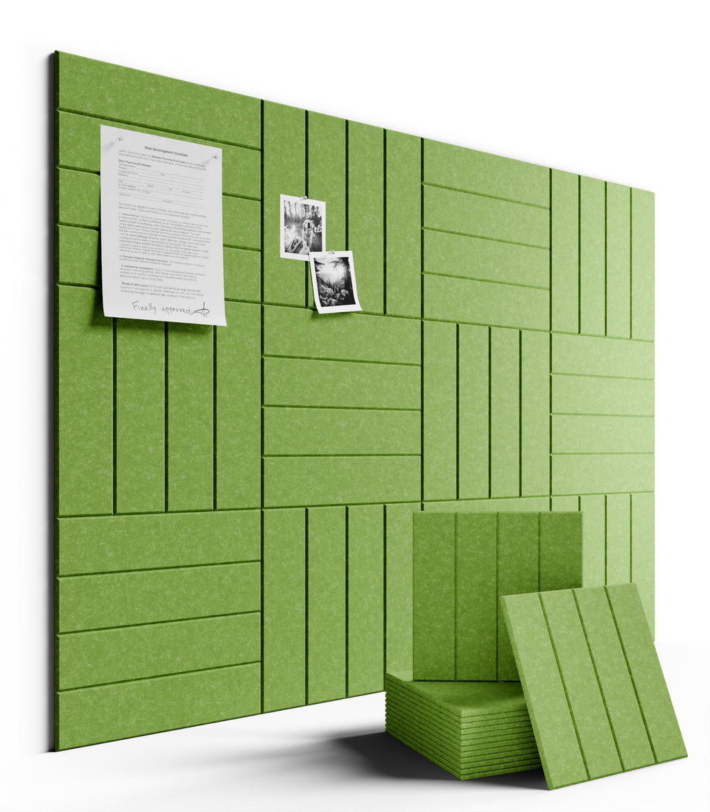 Fluxynara Large Felt Bulletin Board 48" x 36" Cork Board Alternative-12 Pack with 70 Safe Removable Adhesive Tabs, Cork Boards for Walls Cork Board for Home Office Classroom Pin Board (Oatmeal)
