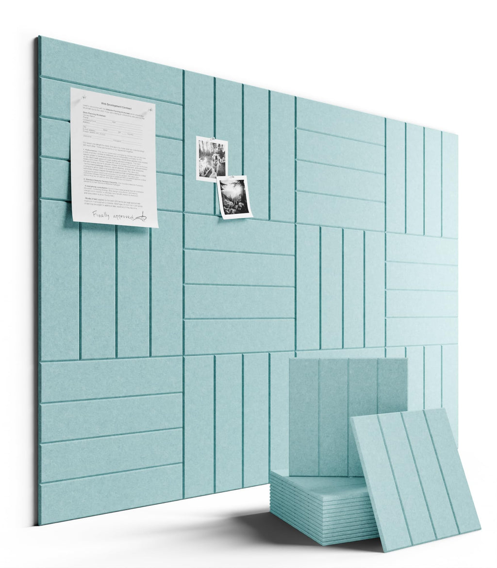 Fluxynara Large Felt Bulletin Board 48" x 36" Cork Board Alternative-12 Pack with 70 Safe Removable Adhesive Tabs, Cork Boards for Walls Cork Board for Home Office Classroom Pin Board (Oatmeal)