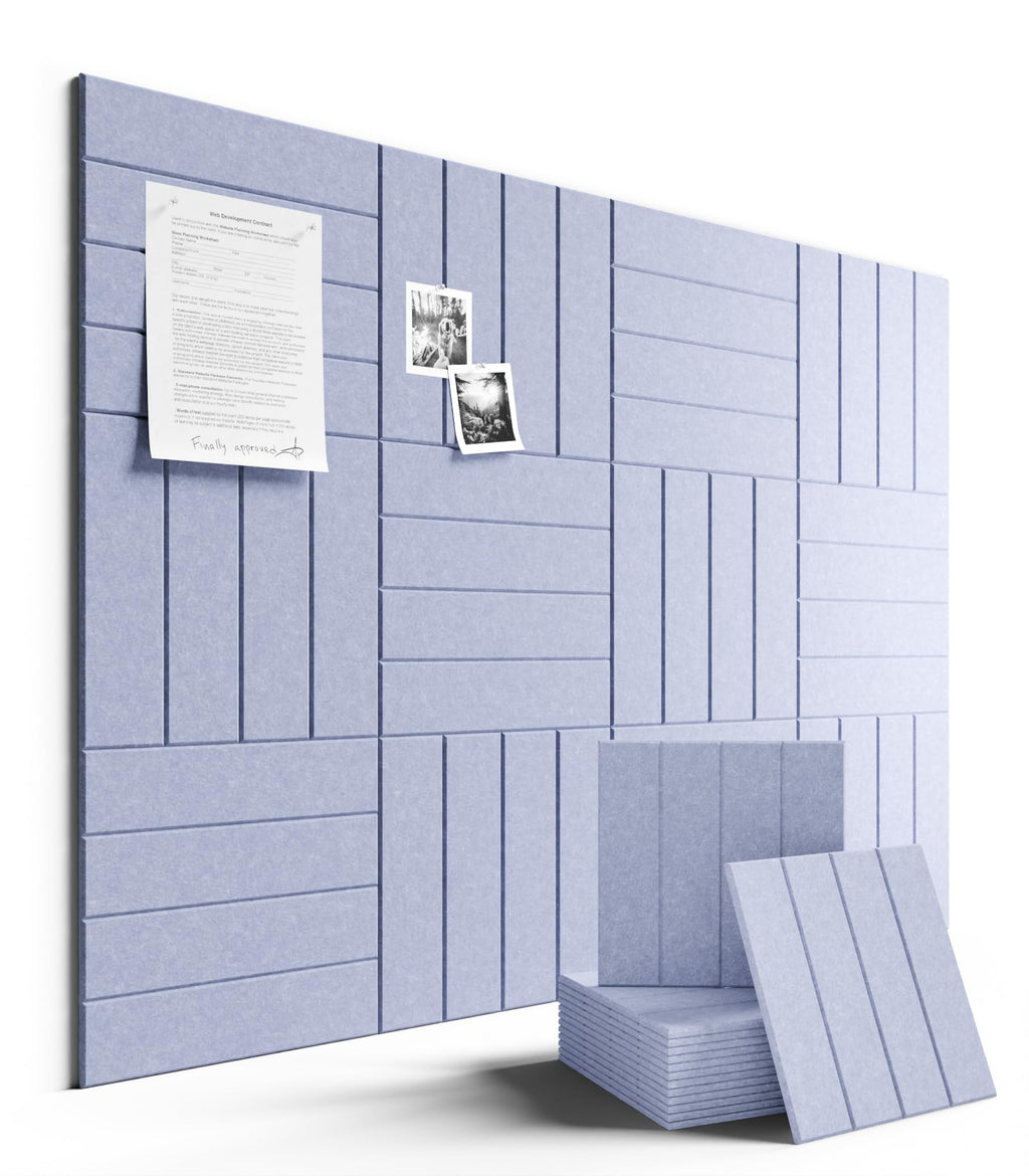 Fluxynara Large Felt Bulletin Board 48" x 36" Cork Board Alternative-12 Pack with 70 Safe Removable Adhesive Tabs, Cork Boards for Walls Cork Board for Home Office Classroom Pin Board (Oatmeal)