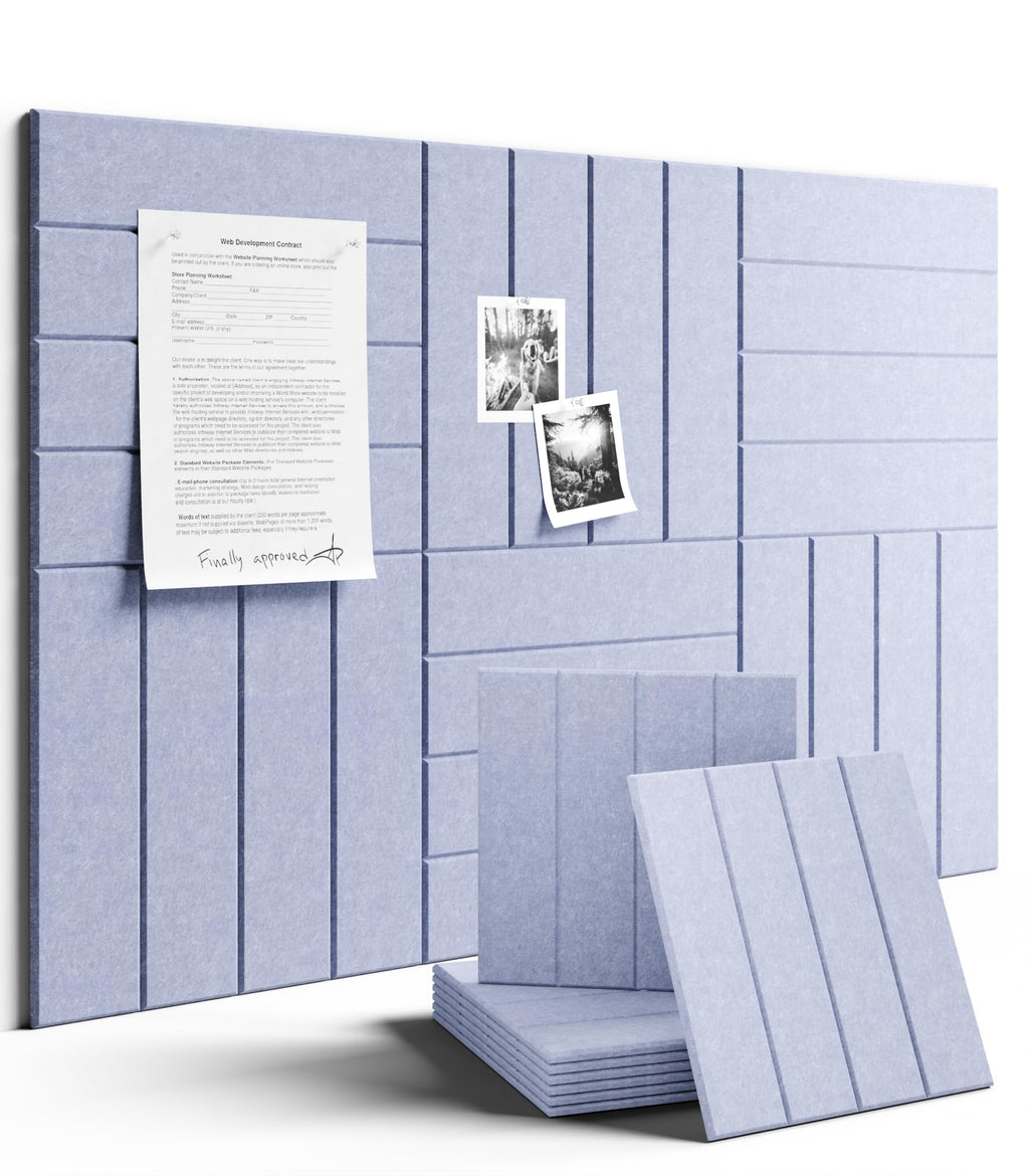 Fluxynara Large Felt Bulletin Board 48" x 36" Cork Board Alternative-12 Pack with 70 Safe Removable Adhesive Tabs, Cork Boards for Walls Cork Board for Home Office Classroom Pin Board (Oatmeal)