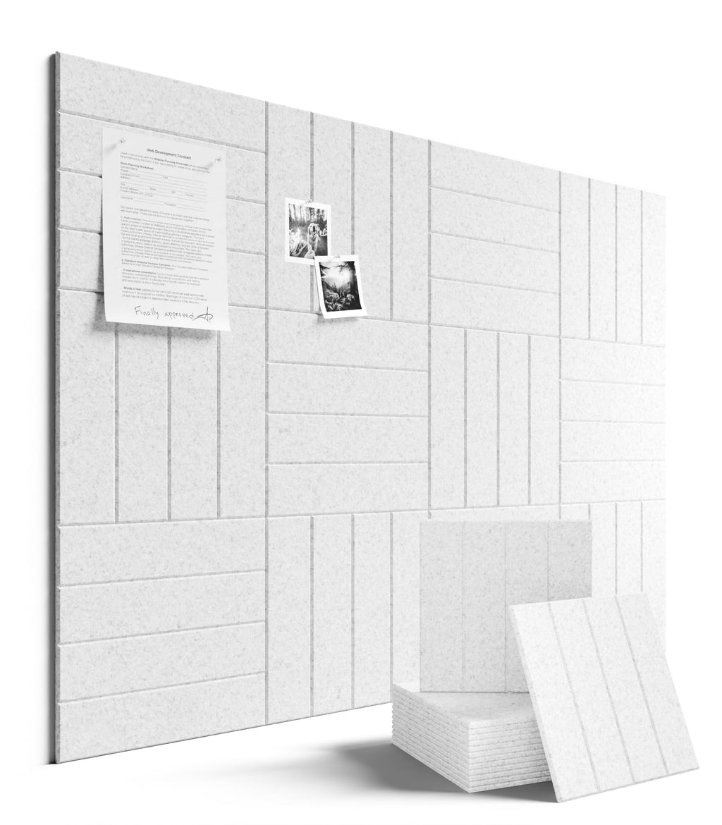 Fluxynara Large Felt Bulletin Board 48" x 36" Cork Board Alternative-12 Pack with 70 Safe Removable Adhesive Tabs, Cork Boards for Walls Cork Board for Home Office Classroom Pin Board (Oatmeal)