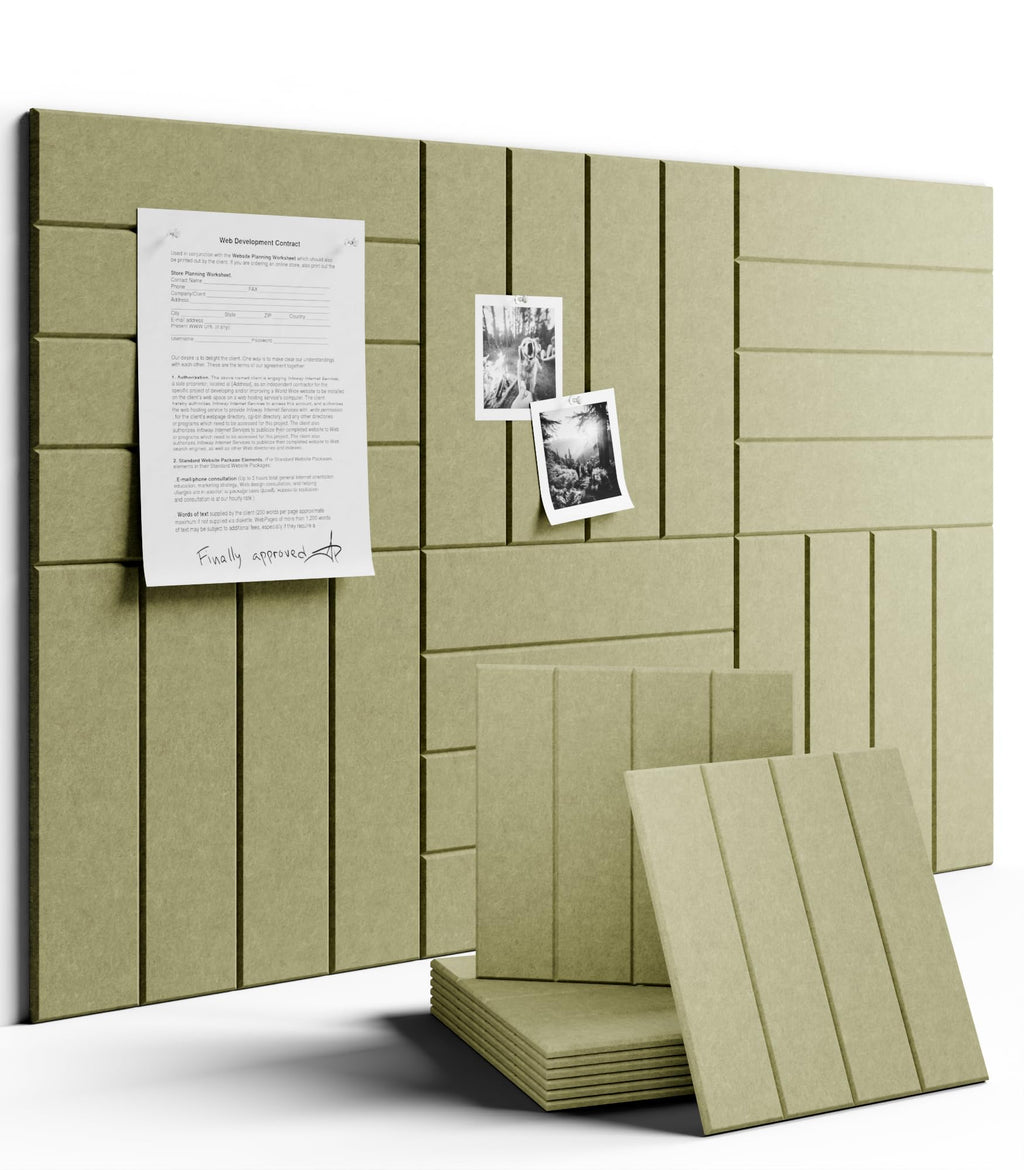 Fluxynara Large Felt Bulletin Board 48" x 36" Cork Board Alternative-12 Pack with 70 Safe Removable Adhesive Tabs, Cork Boards for Walls Cork Board for Home Office Classroom Pin Board (Oatmeal)