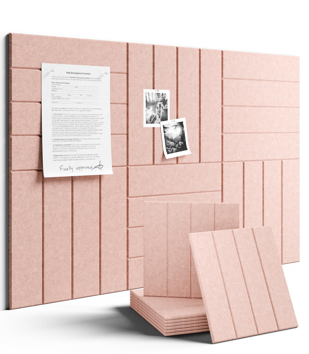 Fluxynara Large Felt Bulletin Board 48" x 36" Cork Board Alternative-12 Pack with 70 Safe Removable Adhesive Tabs, Cork Boards for Walls Cork Board for Home Office Classroom Pin Board (Oatmeal)