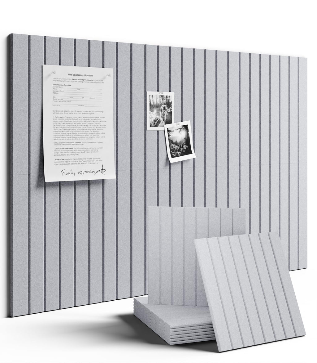 Fluxynara Large Felt Bulletin Board 48" x 36" Cork Board Alternative-12 Pack with 70 Safe Removable Adhesive Tabs, Cork Boards for Walls Cork Board for Home Office Classroom Pin Board (Oatmeal)