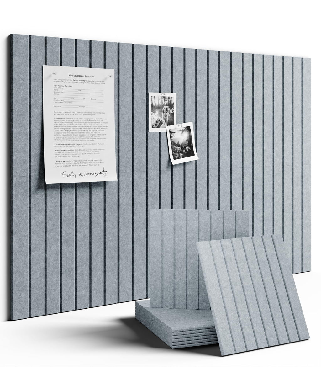 Fluxynara Large Felt Bulletin Board 48" x 36" Cork Board Alternative-12 Pack with 70 Safe Removable Adhesive Tabs, Cork Boards for Walls Cork Board for Home Office Classroom Pin Board (Oatmeal)