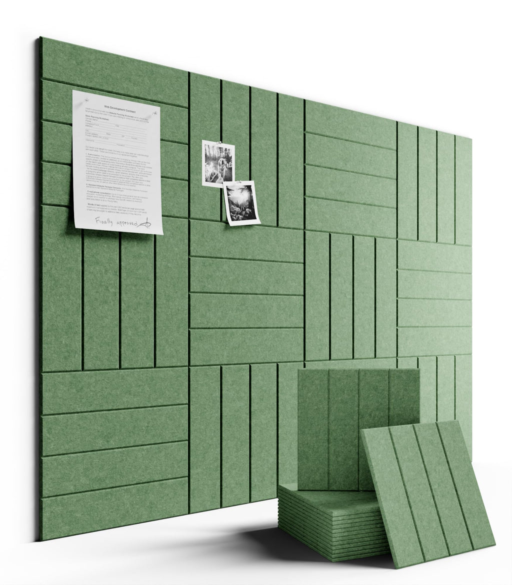 Fluxynara Large Felt Bulletin Board 48" x 36" Cork Board Alternative-12 Pack with 70 Safe Removable Adhesive Tabs, Cork Boards for Walls Cork Board for Home Office Classroom Pin Board (Oatmeal)