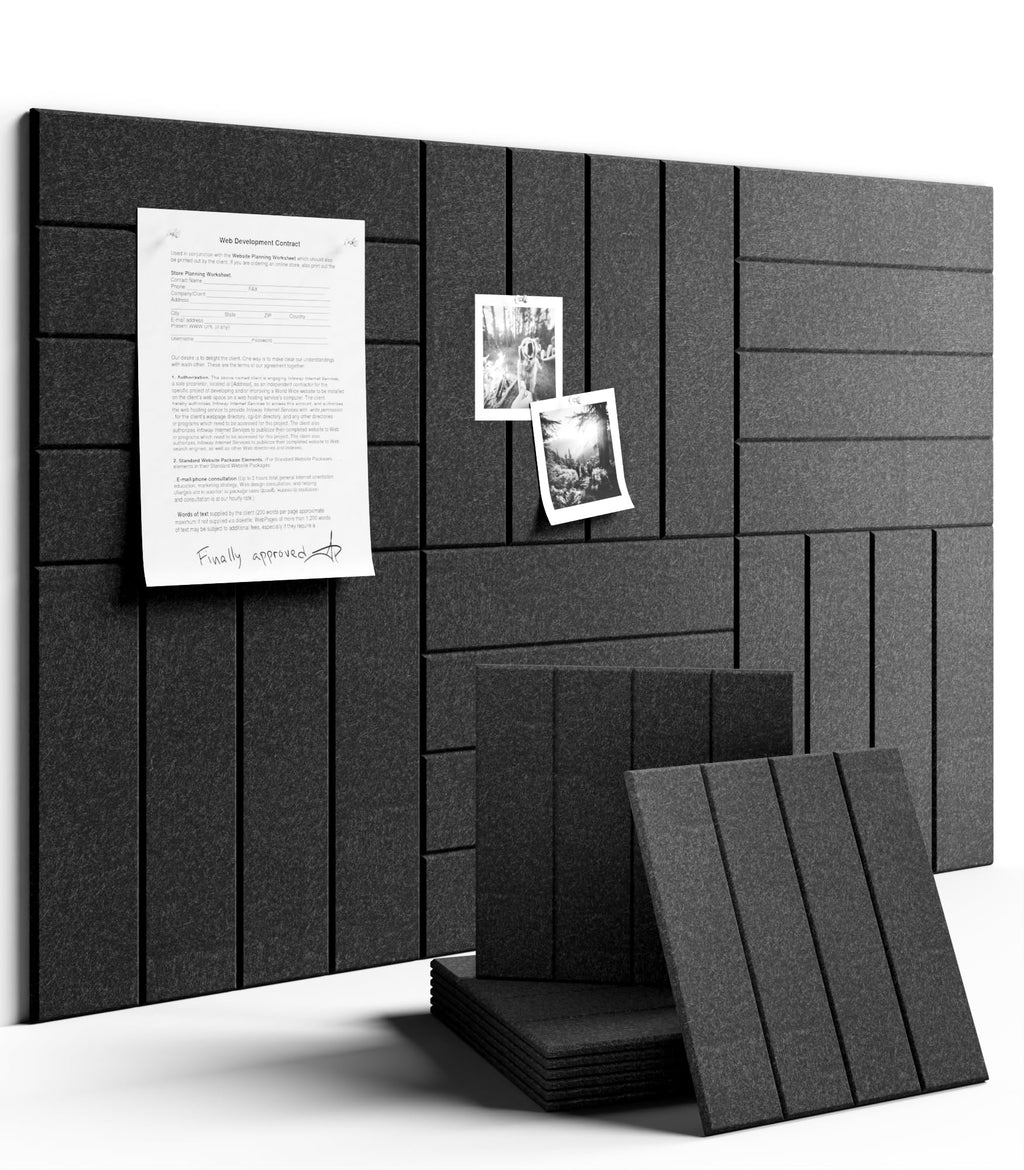 Fluxynara Large Felt Bulletin Board 48" x 36" Cork Board Alternative-12 Pack with 70 Safe Removable Adhesive Tabs, Cork Boards for Walls Cork Board for Home Office Classroom Pin Board (Oatmeal)