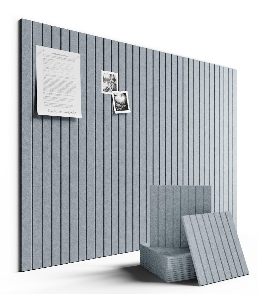 Fluxynara Large Felt Bulletin Board 48" x 36" Cork Board Alternative-12 Pack with 70 Safe Removable Adhesive Tabs, Cork Boards for Walls Cork Board for Home Office Classroom Pin Board (Oatmeal)